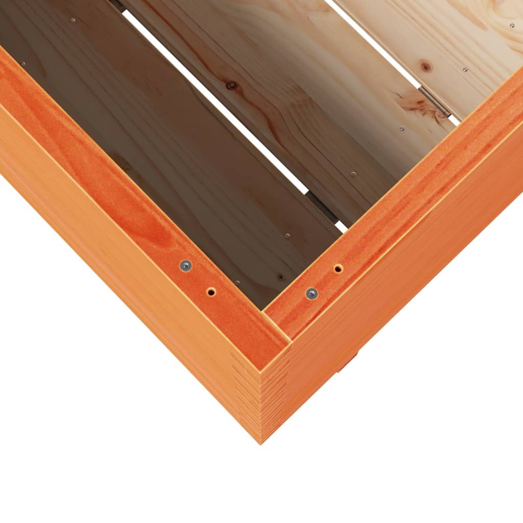 Plant Pot Wax Brown 70x40x72.5 cm Solid Pine Wood
