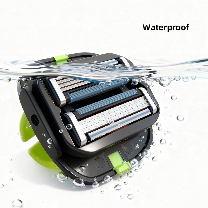 Men'S Convenient Multi-Blade Shaver Effortless Bald Head & Body Hair Grooming For Unisex Washable Shave Clean In One Strok