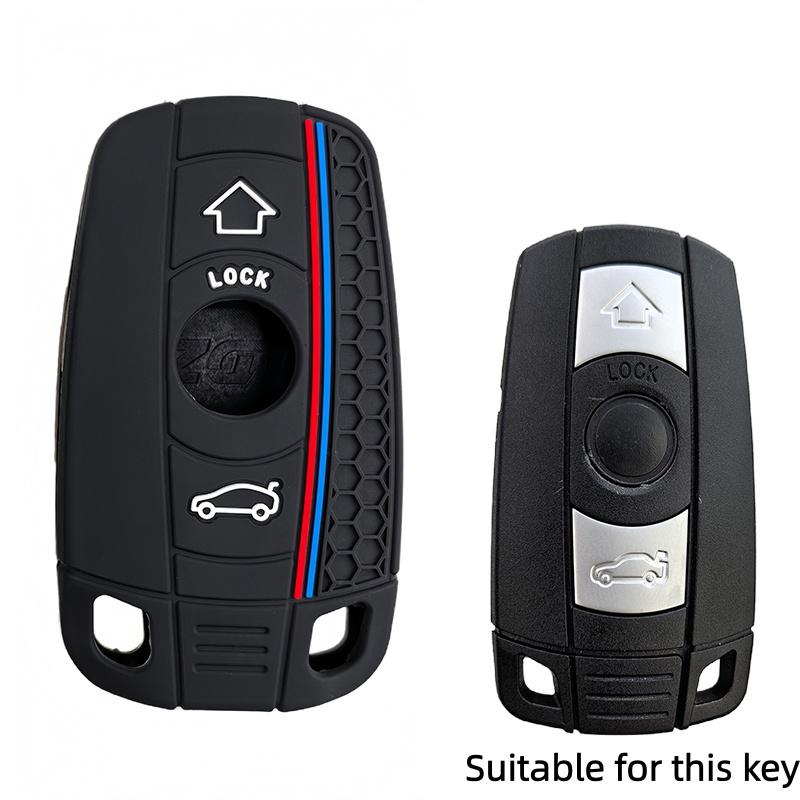 Silicone Remote Car Key Shell 3 Button Case Styling Cover Fob For BMW 1 3 5 6 Series E90 E91 E92 E60 E70 E71 E72 E82 E87 E88 E89