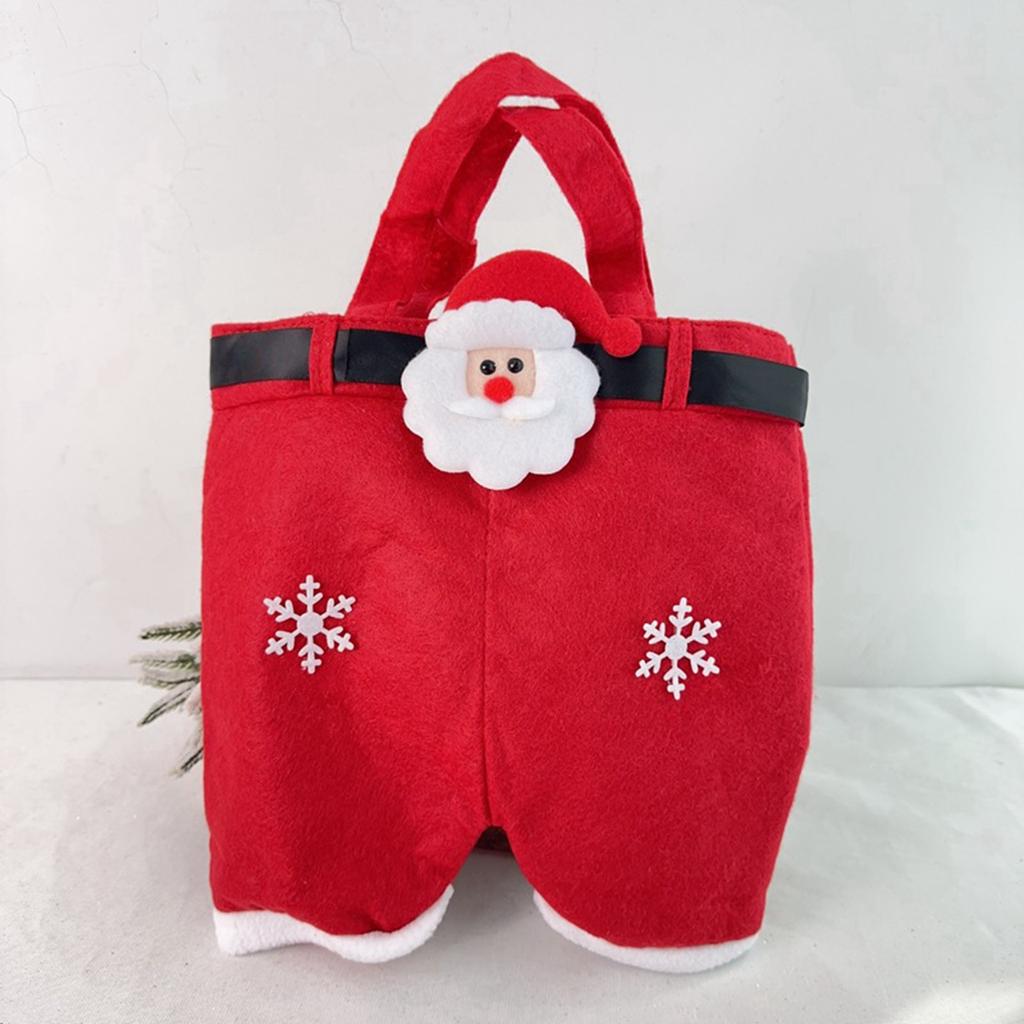 Украшение бантом Рождественские штаны Штаны Клауса Подарочный пакет Мешок для конфет Подарочный пакет Детский праздничный пакет для закусок Подарочный пакет