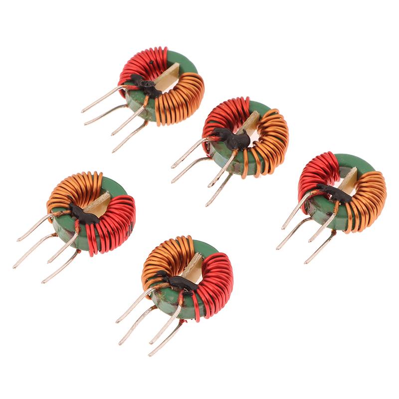 Set of 5, 14*9*5mm Inductor Coils with 5A Capacity, 0.7Wire Diameter for Efficient Power Filtering and Magnetic Ring Inductance