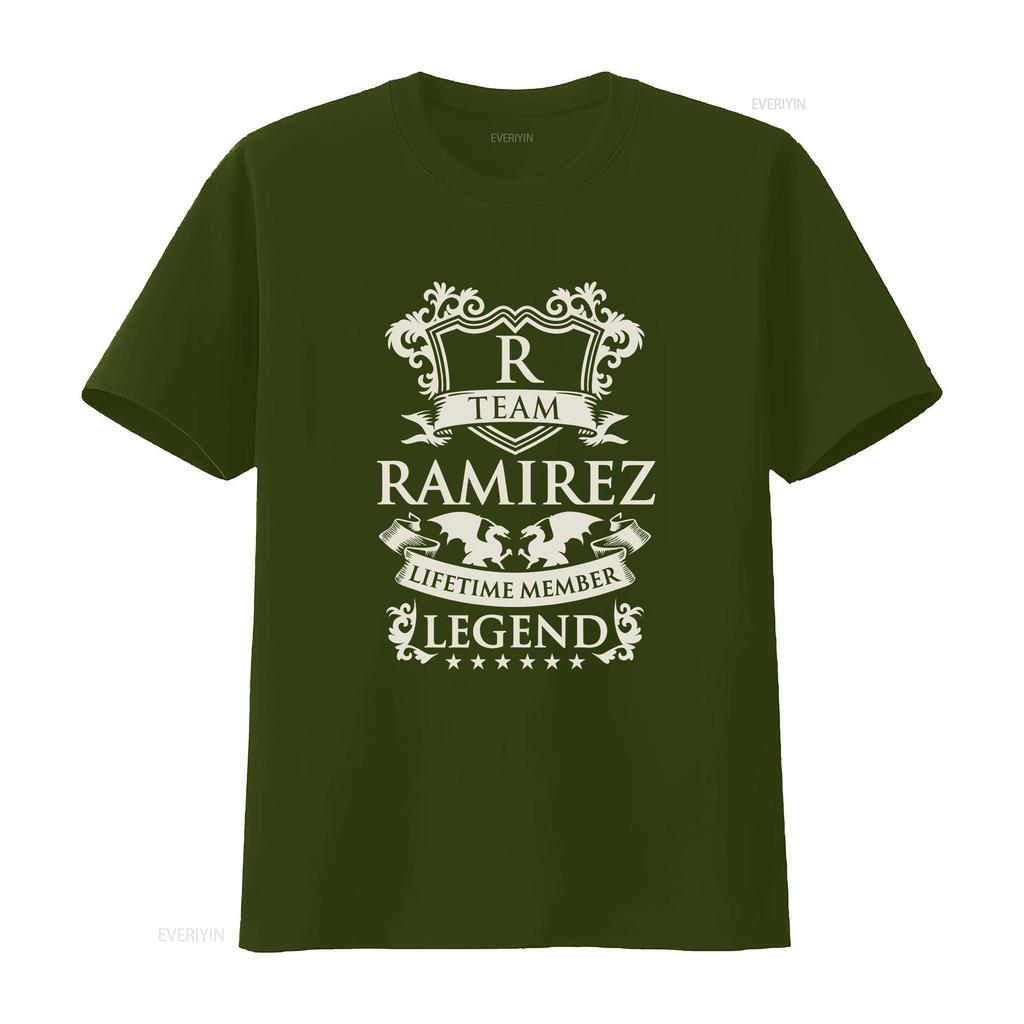 Team Ramirez Name Legend Family T Shirt vintage Washed Slightly graphic Stylish fashion streetwear Unisex Breathable Versatile