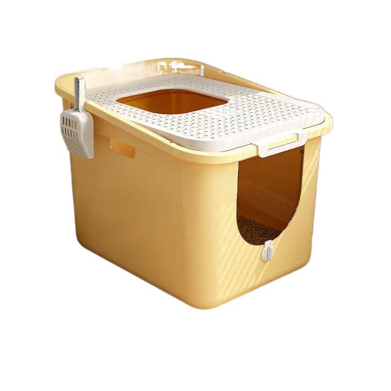 Top-Entry Odor-Proof Cat Litter Box - Splash & Smell Resistant 