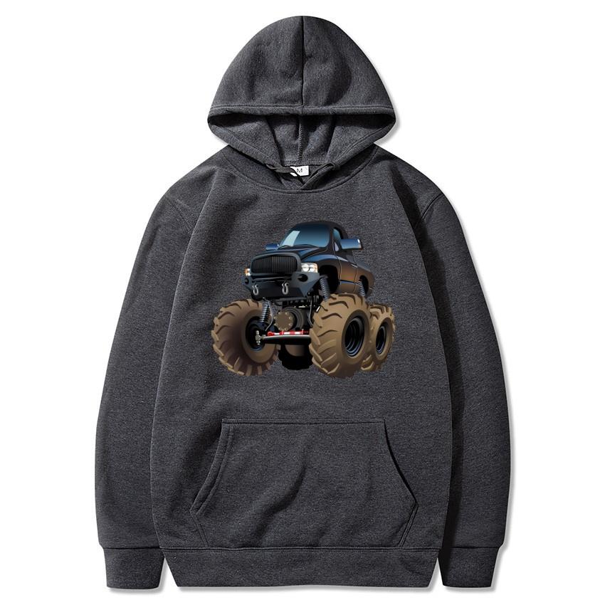 American Monster Truck Bigfoot Printed Hoodie Autumn/Winter New Street Fashion Hoodie Daily Casual Warm Hoodie Holiday Gift