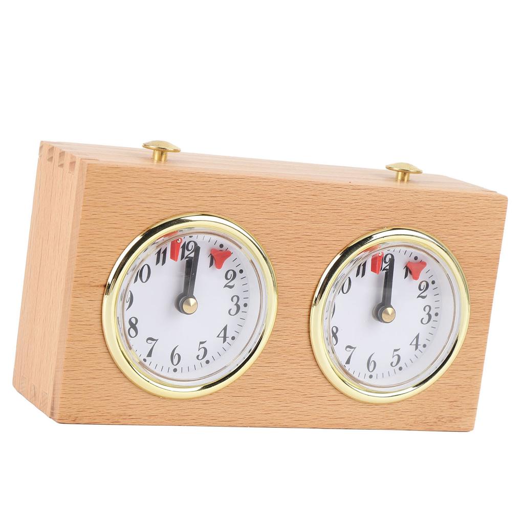Шахматные часы аналоговый таймер ретро деревянный соревновательный хронометраж высокоточный механический инструмент