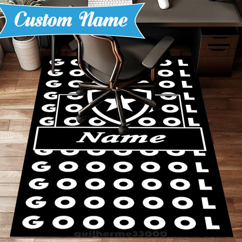 Custom Name Botafogo Emblem Rug Game Carpet, Floor Mat for Bedroom Living Room Entryway Rug, Home Decor Idea Gift for Christmas birthday
