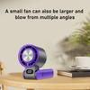 Ручной складной вентилятор со 100-скоростным регулируемым светодиодным дисплеем, USB-перезаряжаемый охлаждающий вентилятор, летний портативный дорожный мини-персональный вентилятор для улицы