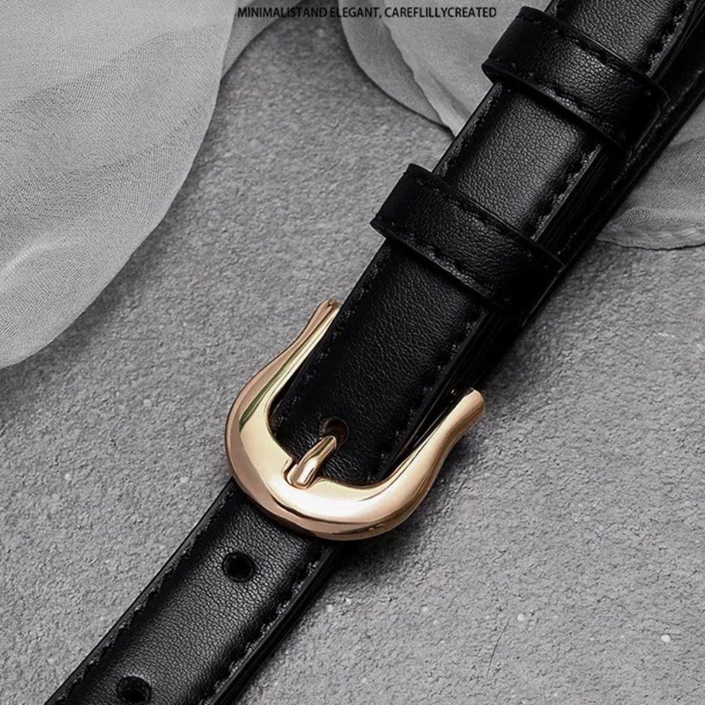 Women's PU Leather Belt Versatile Waist Belt Simple Trendy Waistband