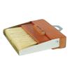 Dulton Dustpan and Brush Vibration Stainless Steel Vibration Finish Broom and Dustpan Set H21-0365VB