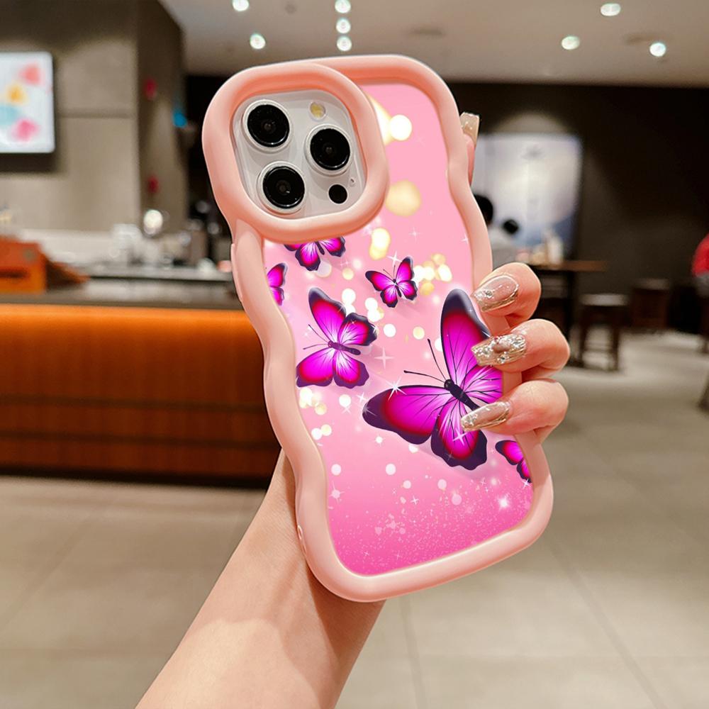 Macaron Soft TPU Phone Case for Xiaomi Poco X3 X5 X6 M6 Pro Redmi 10c 12C 13C Redmi Note 10 11 12 13 Pro 10s 11s 12s Cover Ae66 Butterfly Flower Cute