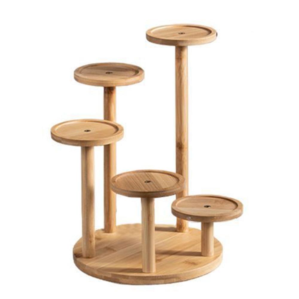 Tree Branch Shape Succulents Bonsai Organizer Bamboo Shelf Desktop Plants Stand for Window