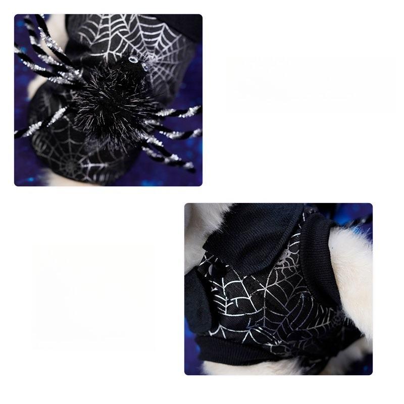 2026 New Pet Halloween Costume Decorations Clothes Black Spider Web Outfits Cat and Dog Cosplay Costumes Pet Supplies