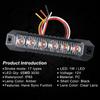 Surface Mount Strobe Mini Grille Light Flashing Lamps for Truck Car Vehicle LED Head Emergency Beacon Hazard 6Leds Warning Light