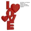 3D-печатная фигурка любовного письма, Красное сердце LOVE Настольное украшение для декора свадьбы и годовщины, Романтический знак на стол ко Дню святого Валентина для спальни,