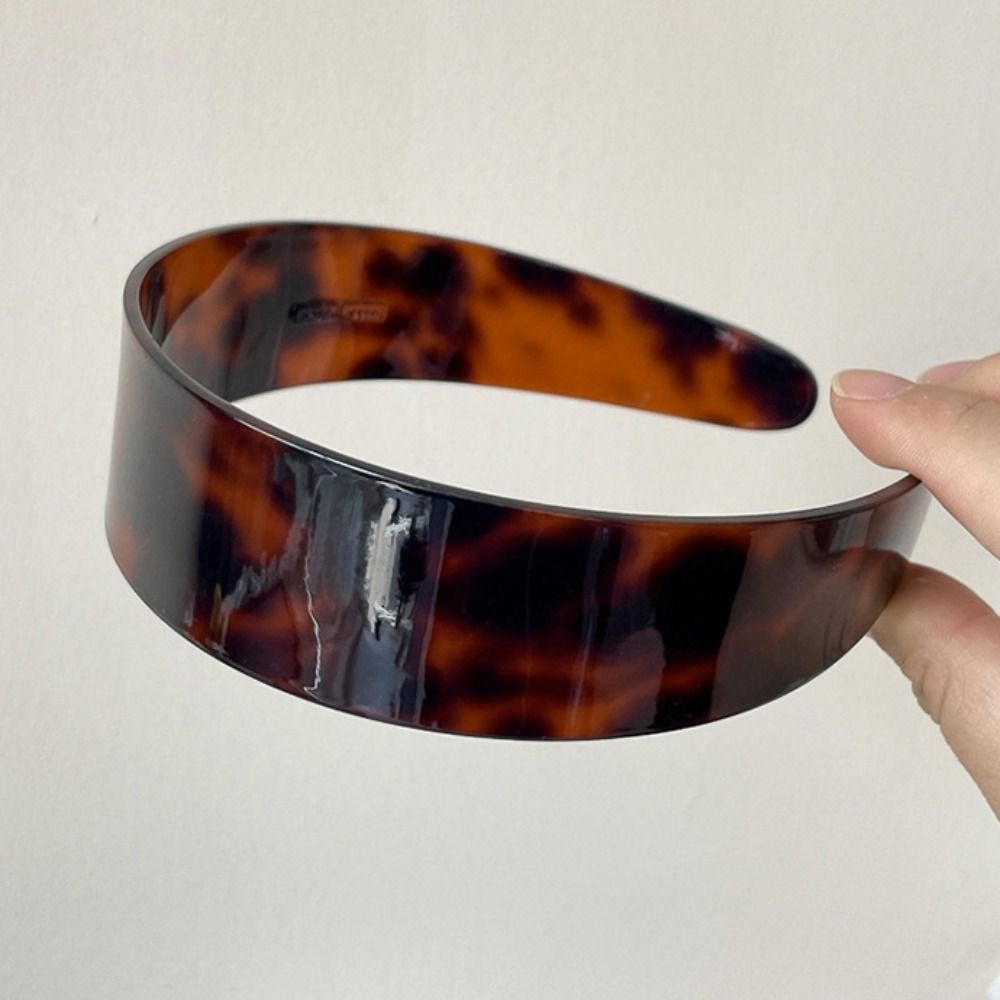 French Leopard Headband Acetic Acid Korean Style Hair Hoop Vintage Retro Hairband  Ladies