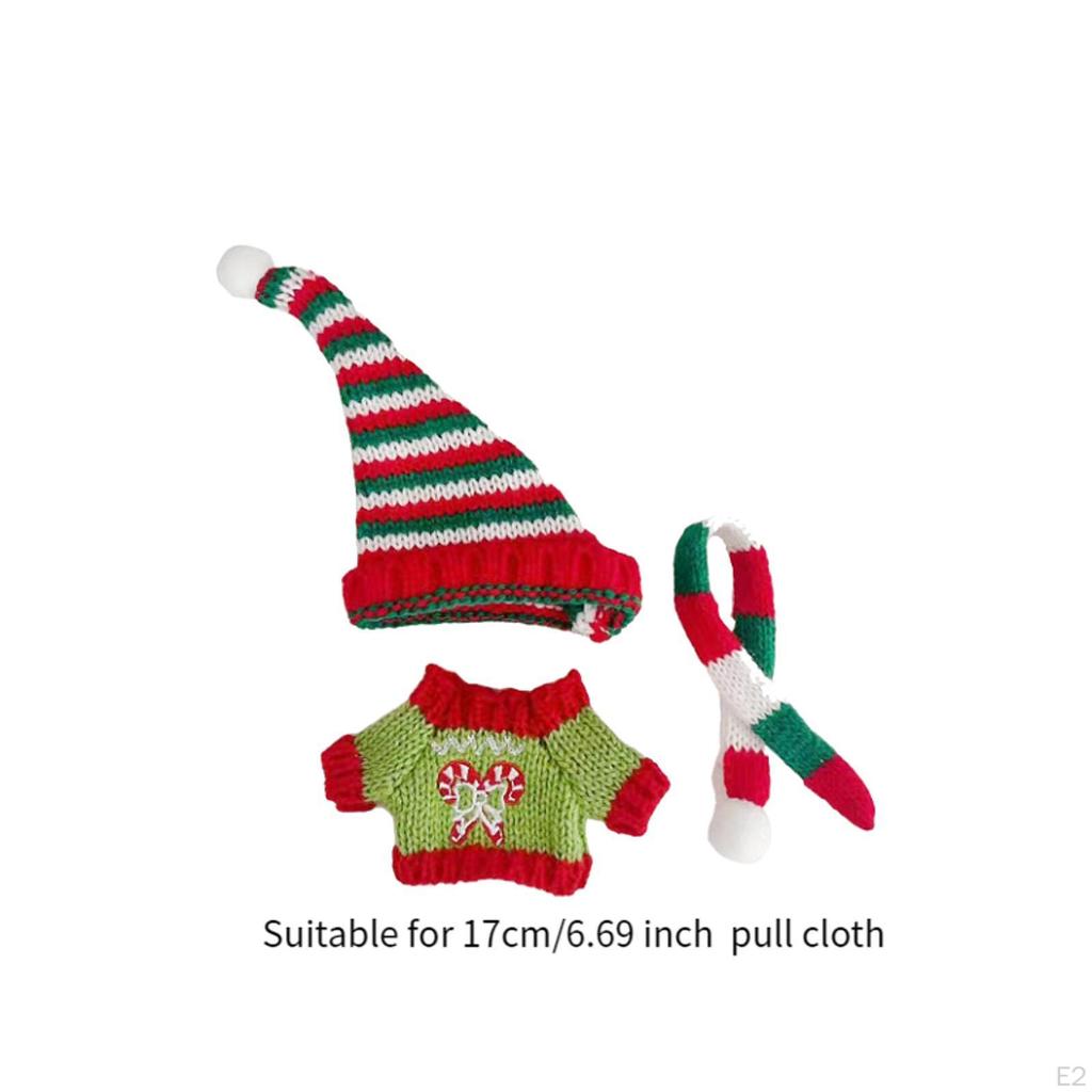 Кукольный рождественский свитер, одежда для маленьких девочек, симпатичные модные игрушечные наряды своими руками