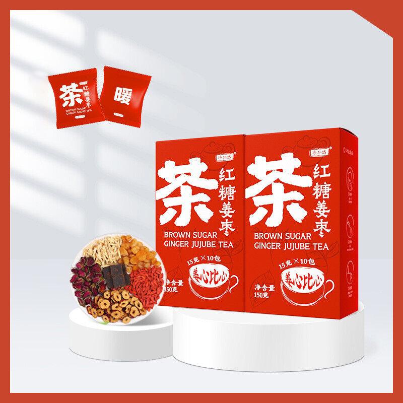 Коричневый сахар имбирь чай из ююбы лонган ягоды годжи роза кровь черный сахарный чай