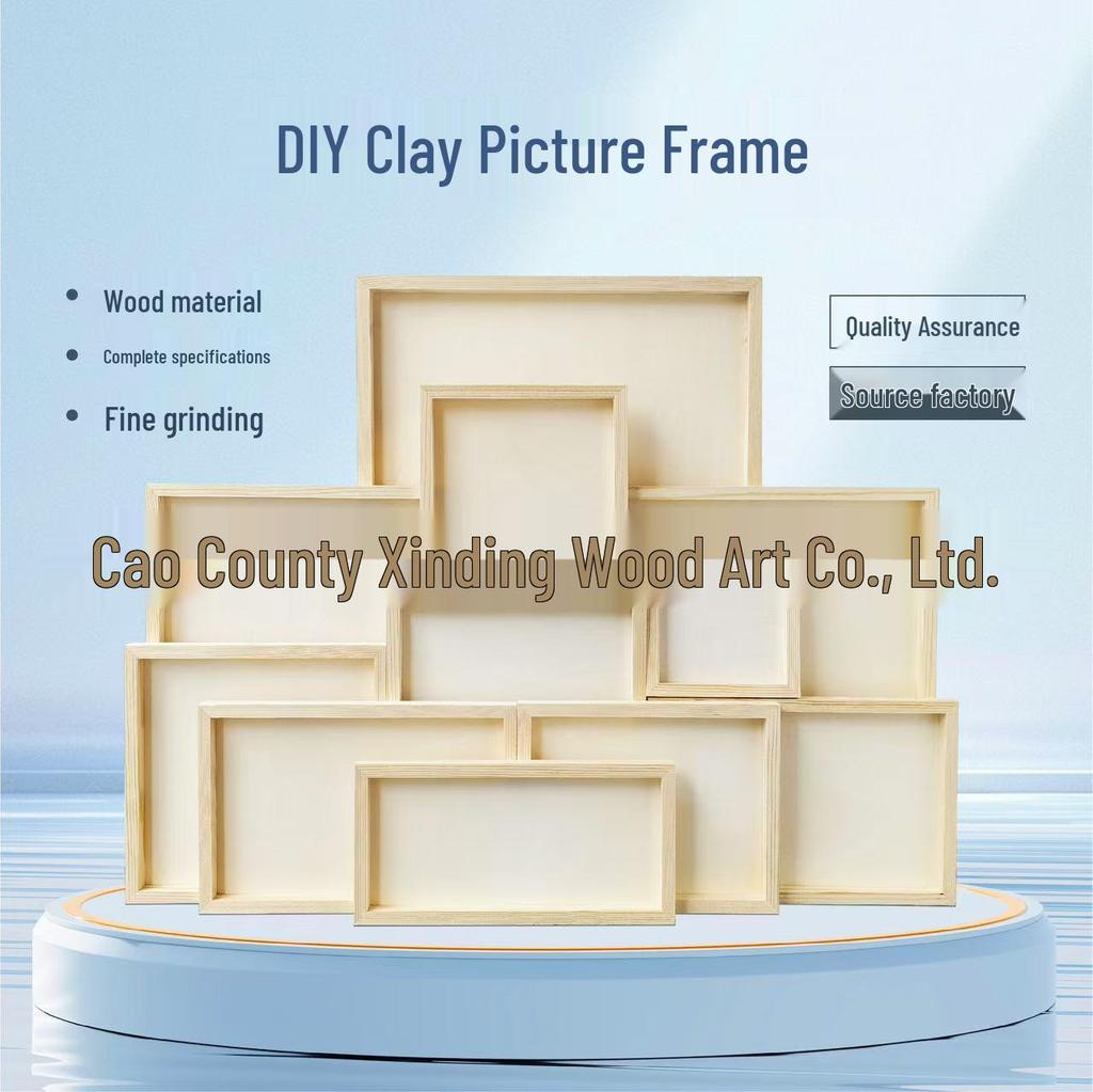 Ручная объемная глиняная фоторамка из легкой глины для DIY-декора