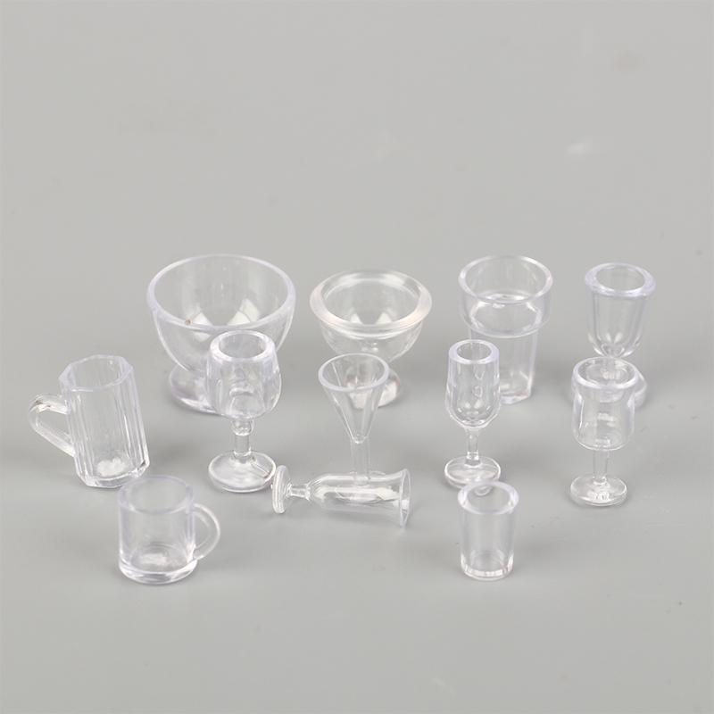 10 шт. мини-чашка для красного вина, имитация мебели, бокал для вина, кубок, декор для кукольного домика