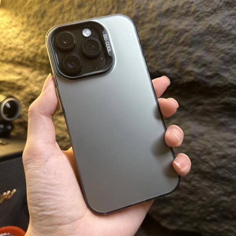 Premium matte new model is suitable for Apple 15promax mobile phone case iphone14 metal 13 all-inclusive anti-drop 11.