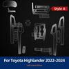 Для Toyota Highlander 2024   Прозрачная TPU пленка для салона Наклейка для защиты панели переключения передач и центральной консоли