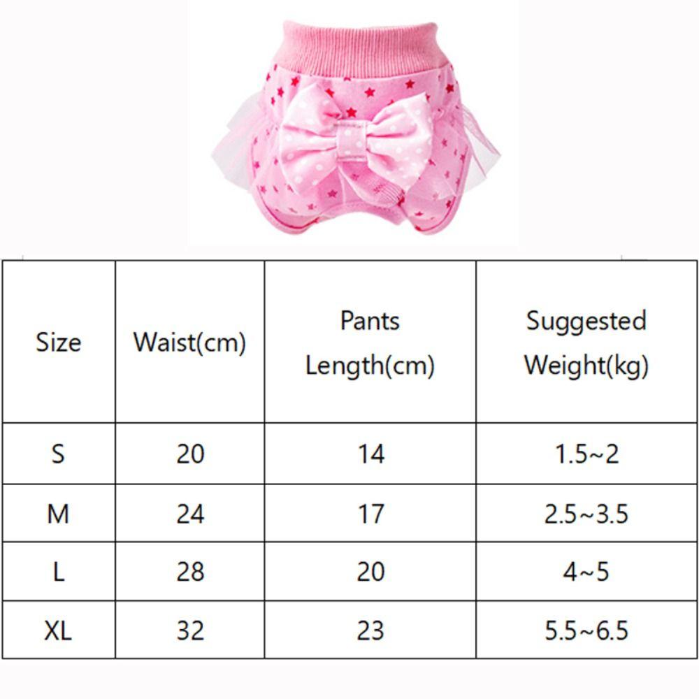 Подгузник для собаки Менструальные трусы Кружевные кошачьи шорты Принадлежности для щенков Физиологические трусы для питомца Для собаки/кошки