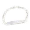 [H3873] - Silver Curb Chain 'Identity' 20 Cm 6 Mm (rhodium-plated)