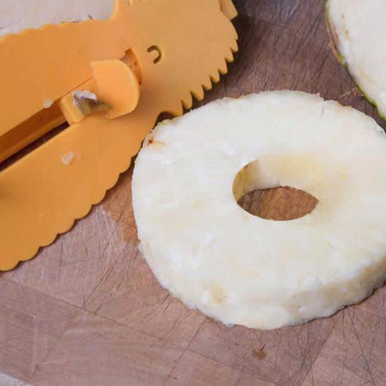 Нож для ананаса, легко чистить, острый, портативный, симпатичная форма, легкий, удаляет сердцевину ананаса, нержавеющая сталь, регулируемый, инновационный нож для чистки ананаса