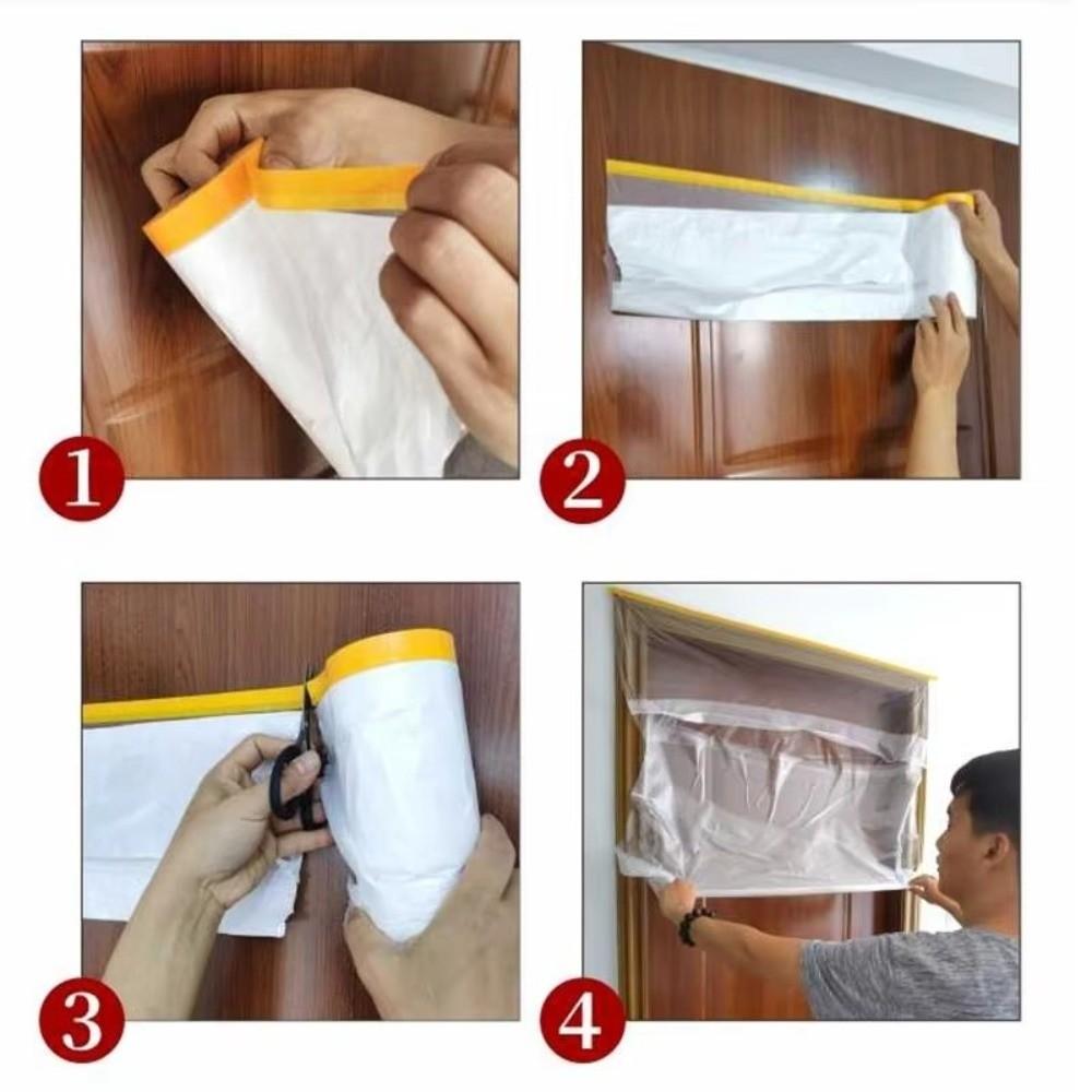 Transparent Self-adhesive Dustproof Film Disposable Waterproof Furniture Protection Film Plastic Moisture Proof