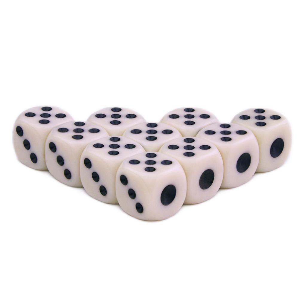 D6 Gambling Small Dice 14mm 10PCS Standard Dot Accessories for Gambling, Tabletop Game