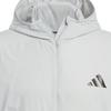 adidas Куртка с капюшоном для защиты от солнца с охлаждающим эффектом UPF, унисекс, серо-каменно-зеленая, KA9301