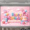 Двумерный плоский баннер-леденец для фотосессий 'Cake Smash', детских праздников и мероприятий