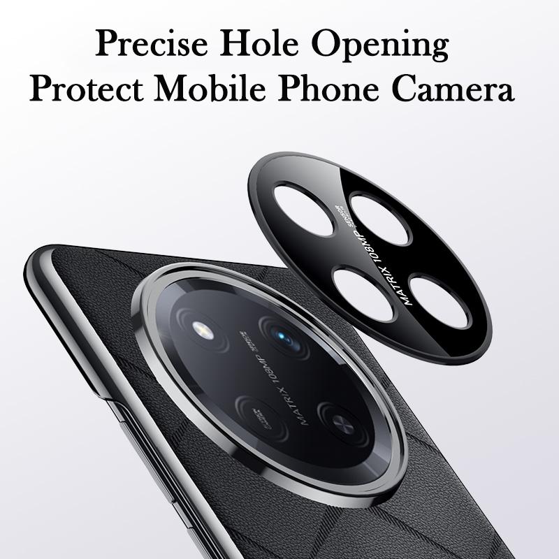 KEYSION Luxury Grid Pattern PU Leather Case for HONOR X9c Plating Hard PC Shockproof Phone Back Cover for Huawei Honor X9c 5G