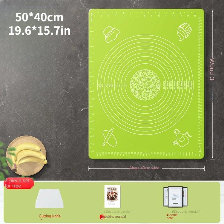 Silicone Baking Mat Pizza Dough Maker Pastry Kitchen Gadgets Cooking Tools Utensils Bakeware Kneading Accessories Lot