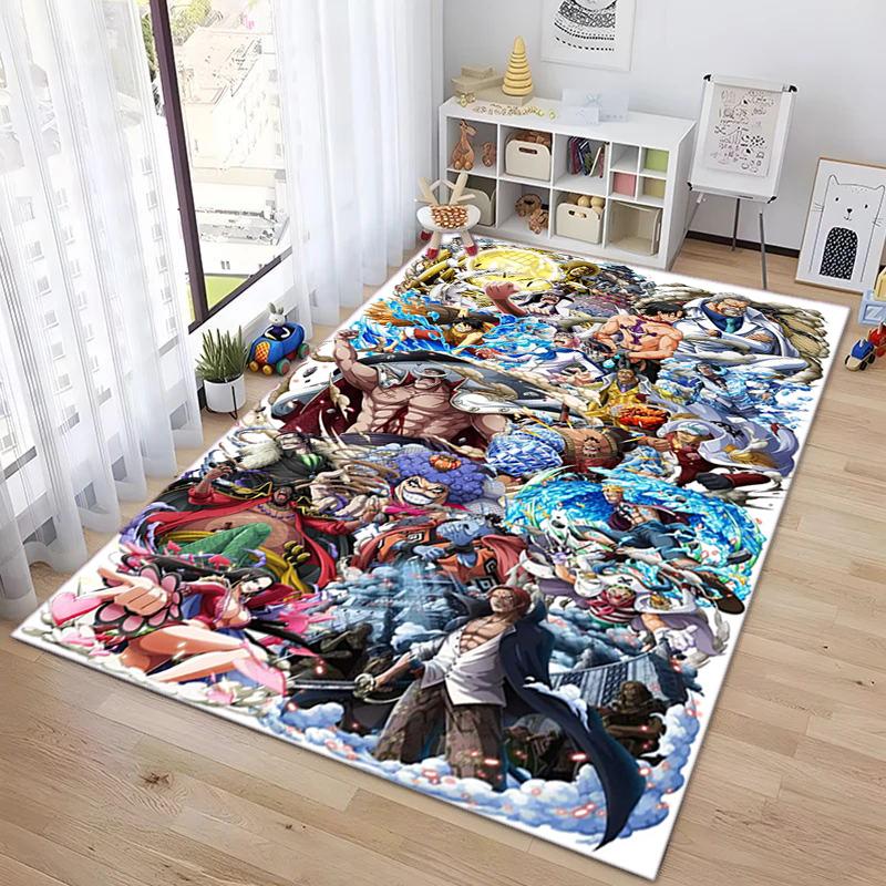 В главных ролях японский мультфильм ONE PIECE Манки Д. Ковер Luffy подходит для гостиной и спальни, коврики для прихожей, офиса, балкона, декоративный ковер V20