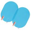 Car Rearview Mirror Rain Protective Film Anti Fog Rainproof Sticker 100x145mm Oval Blue