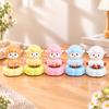 Moving Base Rotating Desk Ornament Porcelain Yearly Mascot Gift Cute Ceramic Sheep  Spring Festival