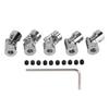 5PCS 5mm Universal Joint Couplers 45 Steel Motor Shaft Coupling Connector for RC Model Cars Ships