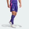 Adidas Germany 2024 Away Shorts Color Block Elastic Waist Straight Football Pants Fan Version Men Shorts Academy-Purple IP8167