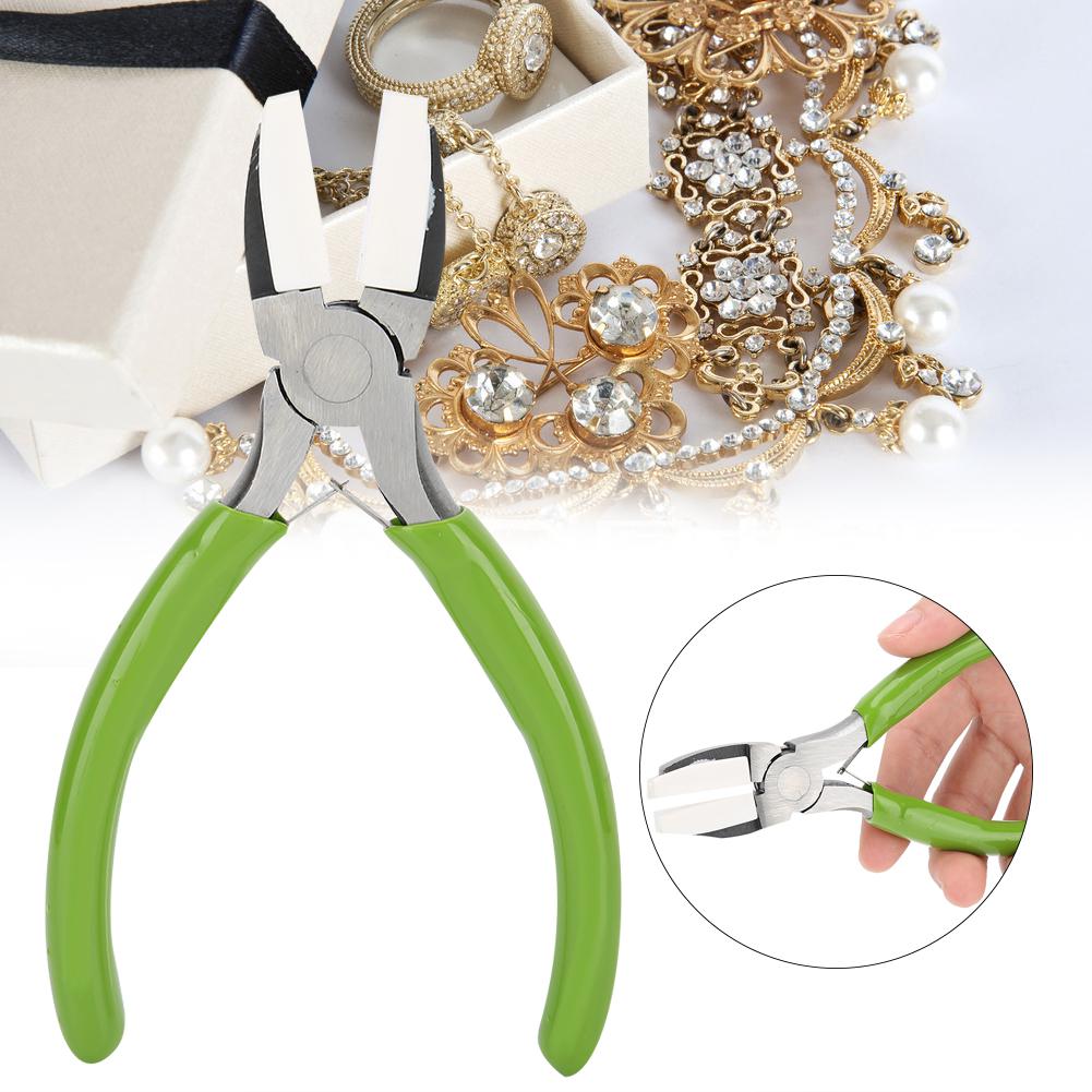 Plastic Pliers Flat Nose Jaw Diy Jewelry Making Processing Repairing Tool Pliers