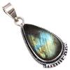 Pendant Shiney Labradorite Gemstone Gift For Her 925 Silver Jewelry 1.75"