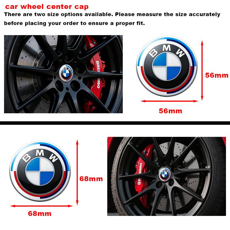 4pcs 68mm 56mm Wheel Center Cover Wheel Hub Center Integrated Cover Logo For BMW E36 E46 E90 E60 E39 F30 F20 X5 E70 E53 G30 E91