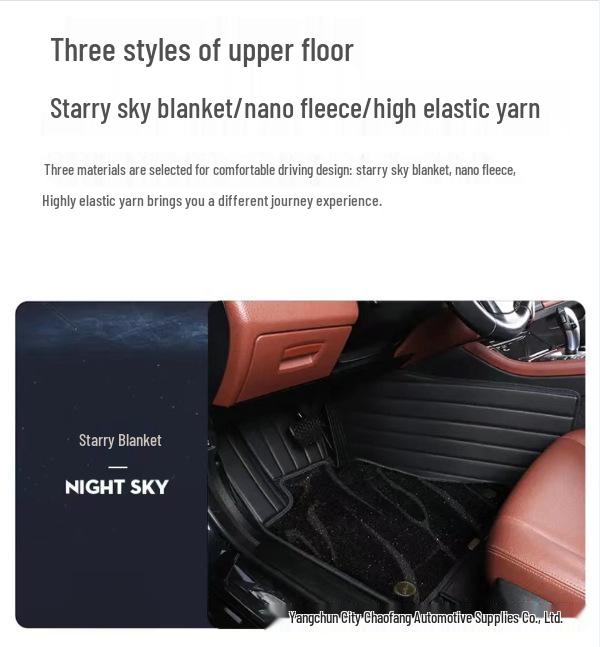 Genuine Leather Car Floor Mats - Universal Fit for Various Models, Available for Dropshipping.