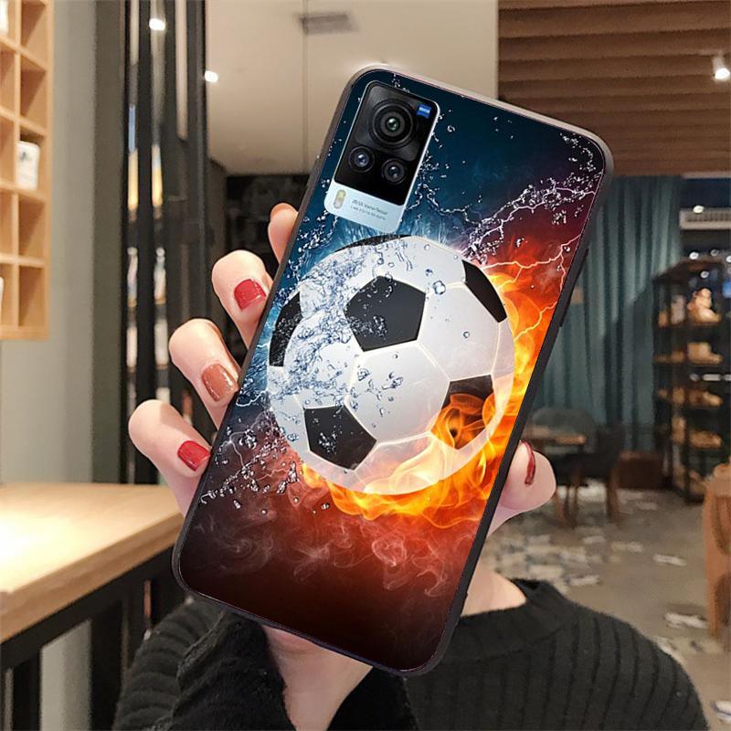 Чехол для телефона с дизайном футбольного мяча для VIVO Y53S Y33S Y22S Y11S Y31 Y21 Y70 Y20 Y21S Y72 Y35 Y51 Y01 V23E V21 V23 V21E