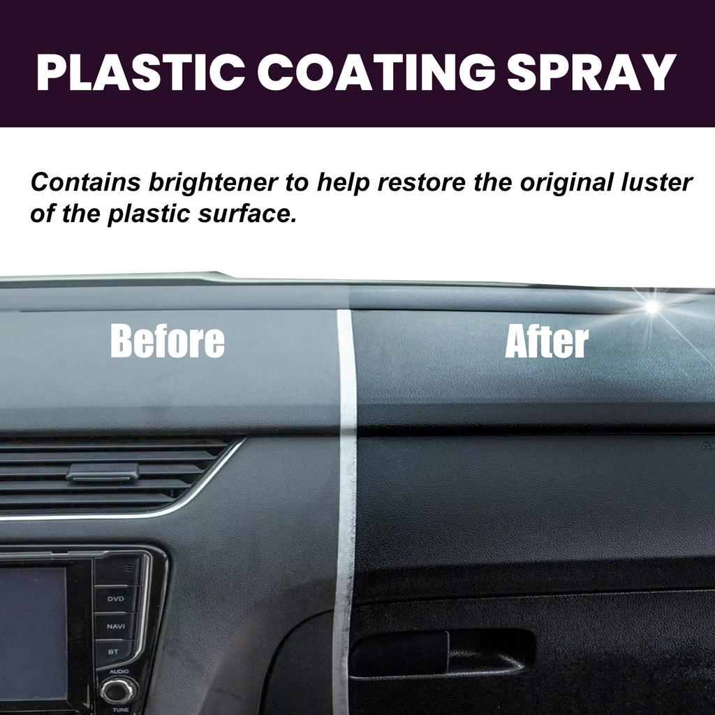 Rayhong Car Plastic Spray Очиститель для салона автомобиля, сидений, приборной панели, удаления пятен, технического обслуживания и восстановления