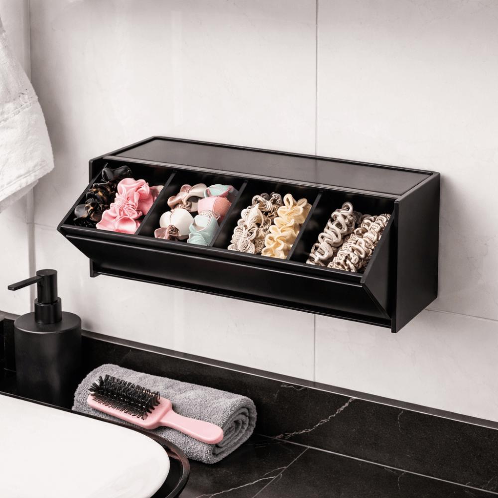 Plastic Magnetic Refrigerator Storage Box Wall Mounted Side Hanging Storage Rack  Bathroom