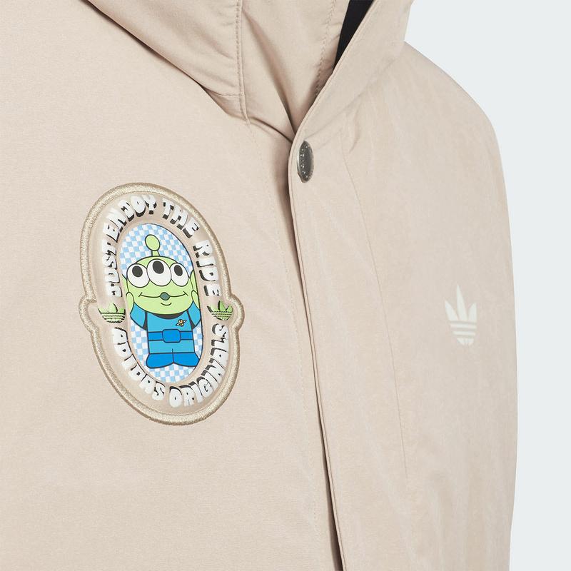 adidas Куртка Originals X Disney Коллаборация История игрушек Pixar Логотип бренда Буквы С капюшоном Модная Простой Комплект из 2 предметов Детские куртки KB5145