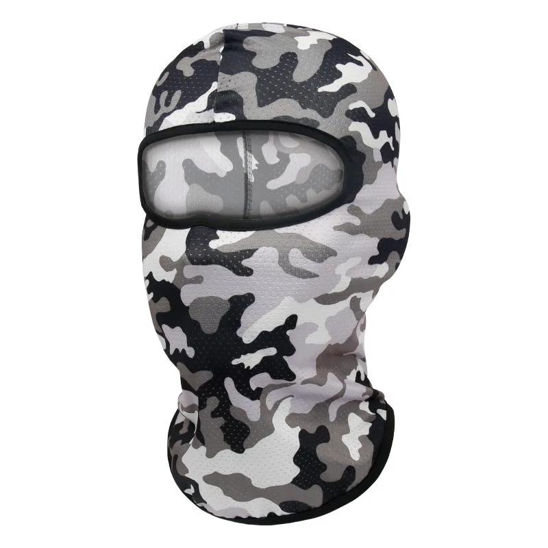 1pc Cross Printed Mask Hood For Men And Women Outdoor Riding Balaclava Hat Windproof And Sunscreen Sun Hat