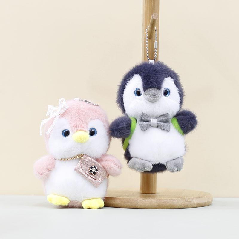 Cute Cartoon Penguin Plush Keychain Soft Pp Cotton Stuffed Animal Accessory