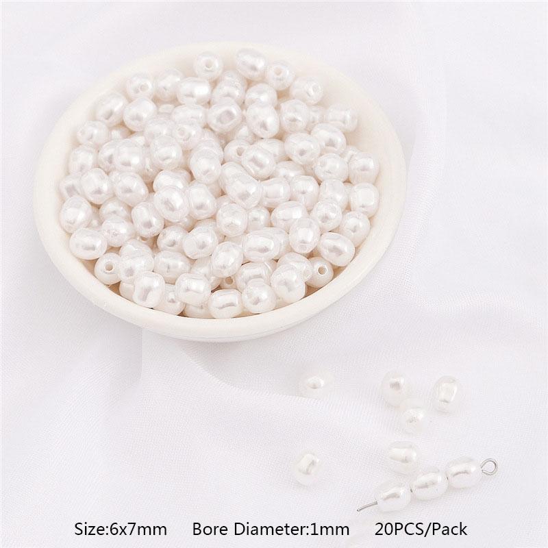 10/20 шт./упак., высококачественные бусины из АБС-пластика с искусственным жемчугом неправильной формы, свободные бусины для ожерелья, ювелирные аксессуары